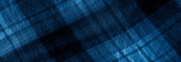 blue and white checkered fabric
