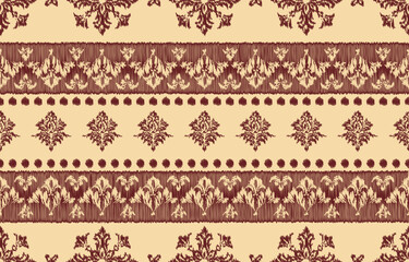 Stylish seamless pattern with geometric snowflake or star motifs. Dark blue and white color palette. Suitable for winter apparel, home decor, holiday packaging, and festive projects.