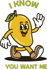 mascot cartoon fruit illustration logo vector