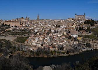 Obraz premium Famous historic medieval town Toledo on central Spain