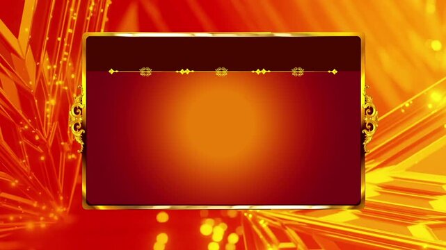 Luxurious Red & Gold Cinematic Frame  Dynamic Festive Motion Background