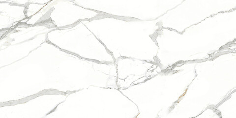 Natural white marble texture background, vitrified glossy polished white ceramic tile design, and creative uneven grey veining pattern.