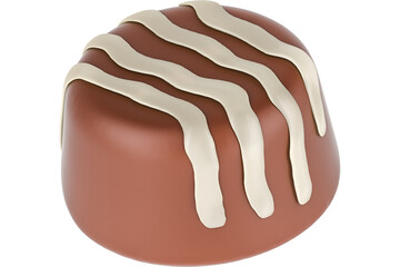 Chocolate candy, transparent background