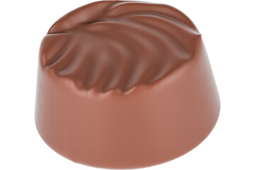 Chocolate candy, transparent background