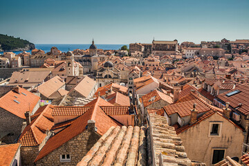 Dubrovnik old town panoramic view, Dalmatia, Croatia
