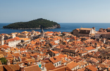 Dubrovnik old town panoramic view, Dalmatia, Croatia