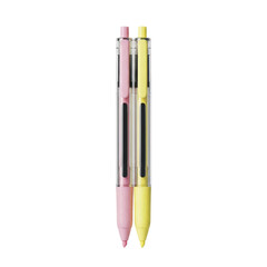 Vibrant pink and yellow multi color pens, ideal for school, office, or creative projects.