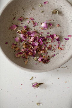 pink rose petals