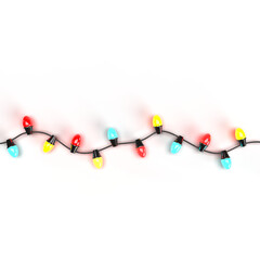 Christmas lights, New Year lights, lighting fixtures, multi-colored chandeliers, floodlights, hanging lights, PNG cutout images.