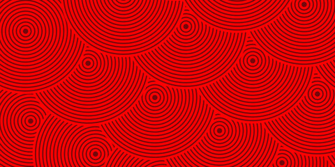Simple red circle background with dynamic shapes composition of modern abstract design art. eps 10