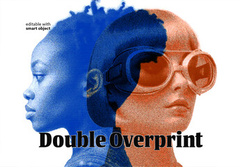 Double Overprint Photo Effect