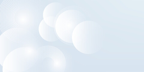 Abstract blue modern background with circle elements. Digital technology concept. vector illustration artPrint