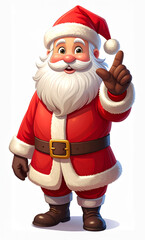 指をさすサンタクロース