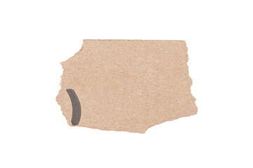 Ripped Torn Paper Piece Isolated Recycled Texture On Transparent Background