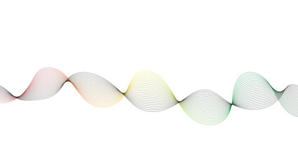 Dynamic colorful line art wave; a modern, flowing graphic element.