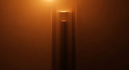 Abstract Warm Brown Gradient with Vertical Light Stripes in Artistic Composition