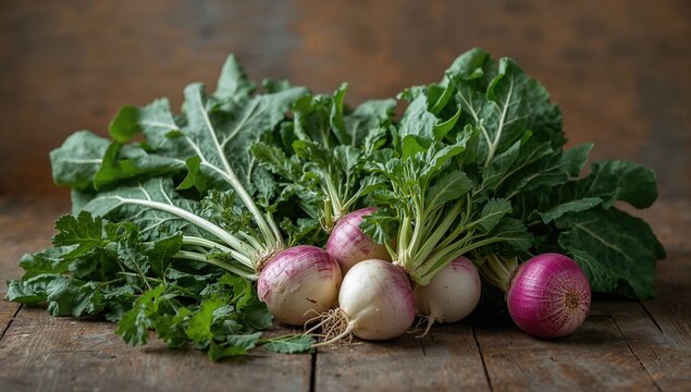 Brassica rapa leaf greens