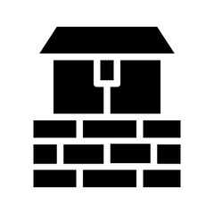 vector water house gardening agriculture icon