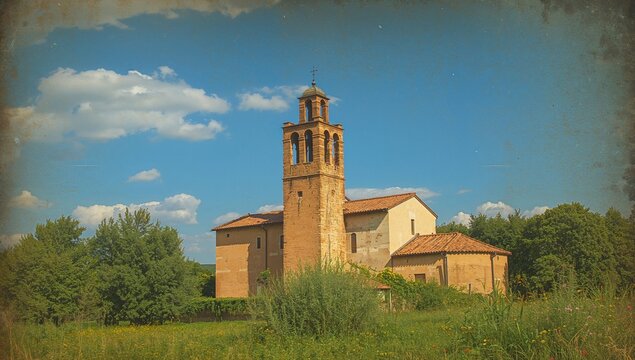 Historic Santa Maria della Rocca Church Panorama