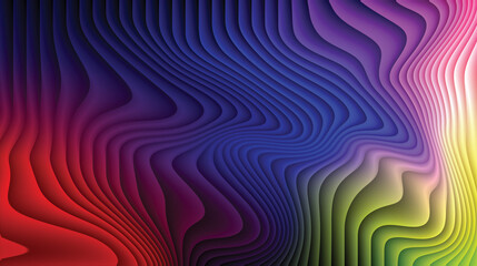 Abstract, colorful fractal wave pattern illustration in blue and green with a swirl and light motion design texture