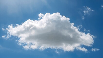Obraz premium Massive white cloud floating in a clear blue sky