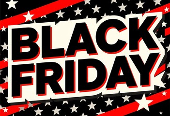 Brightly colored design captures the excitement of black friday shopping, highlighting special deals and promotions that draw in eager shoppers during the busy holiday season Generative AI