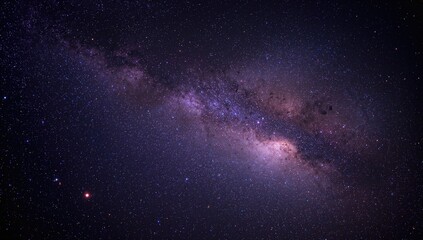 Fototapeta premium Galactic Milky Way amidst the dark universe, showcasing celestial beauty