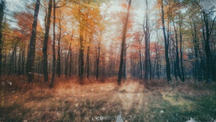 Abstract image at the forest's edge, designed for a natural ambiance, ideal for outdoor promotion