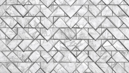 Seamless pattern of white herringbone tiles for walls