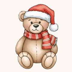 Child's Toy Teddy Bear for Christmas/Holiday
