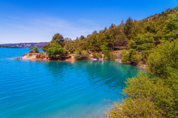 Lake Sainte-Croix in the Verdon Gorge, France
