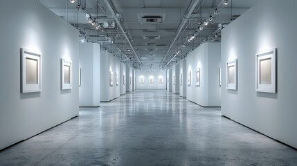 Photorealistic image of a serene and modern waiting room. It features rows of comfortable grey chairs and soft lighting in a professional setting.