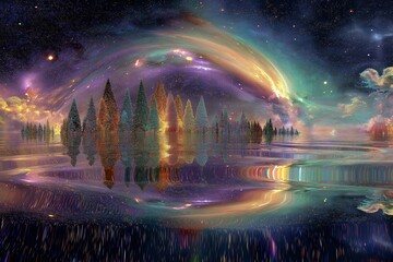Fototapeta premium Fantastically beautiful scenery
