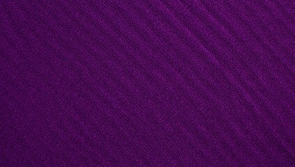 Fototapeta premium Close-up of ribbed purple velour fabric with diagonal weave pattern