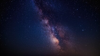 Obraz premium Astrophotography under the stars at night