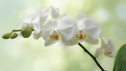 Fototapeta premium Vibrant Colombian orchids in full bloom, seasonal beauty, Earth Day