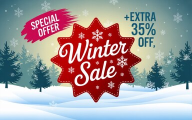 Snowy Sale Background