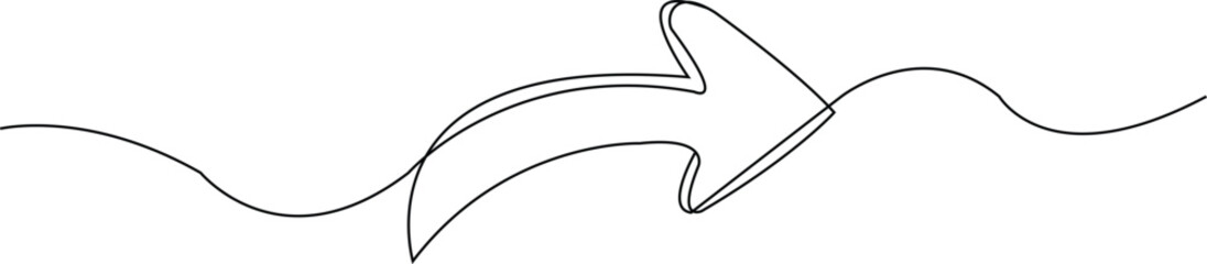 concep.arrows in up slant direction one line
