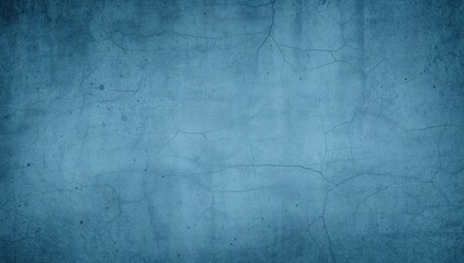 Fototapeta premium Blue textured concrete backdrop with vignette and room for text