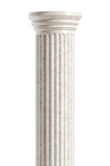 Ancient Fluted White Column