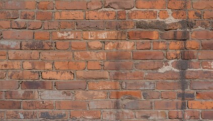 Fototapeta premium Background of vintage orange and brown brick wall texture, suitable for editorial header background