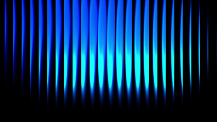 White-light blue-blue gradient glass effect black background futuristic cool glow soft waves transparent layers Abstract Vertical Lines Ribbed Texture Gradient Lighting Modern Fluted Wallpaper 4k