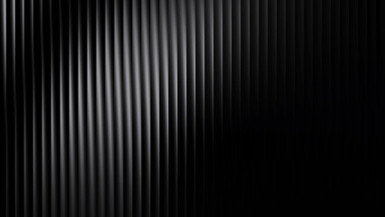 Obraz premium Silver glass gradient grainy effect a minimalist texture glossy metal ribs, Abstract Vertical Lines Background Ribbed Texture and Gradient Light 4k motion. The elegant interplay of light and shadow