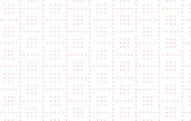 ベビーピンクのドットレシート背景イラスト