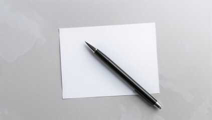 A blank notepad and a writing instrument, tools for jotting down thoughts and ideas