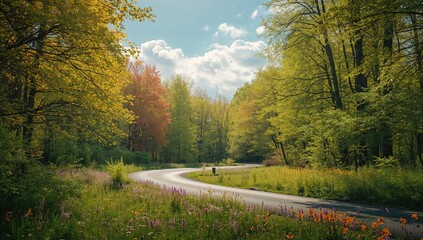 Obraz premium Spring Emerges: A Symphony of Color and Renewal