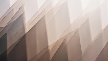 Fototapeta premium Abstract Beige and Brown Geometric Pattern with Overlapping Shapes.