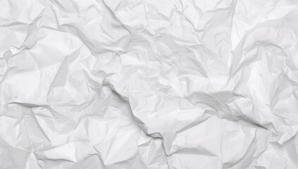 Fototapeta premium Texture of Wrinkled White Paper