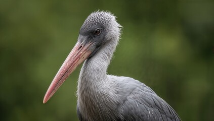 Fototapeta premium Africa Shoebill Stork, focus on unique features and habitat preservation