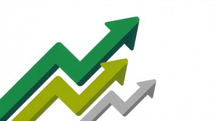 Upward pointing arrows suggesting growth and progress